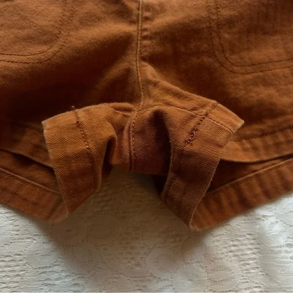 Madewell XXS burnt orange high rise cargo shorts - Picture 7 of 10